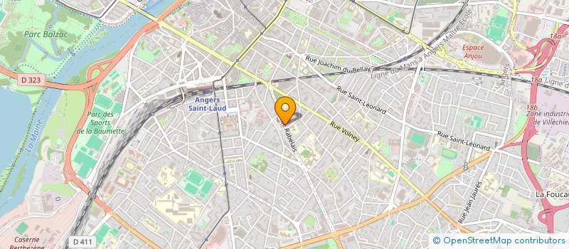 localisation de l'entreprise ROSSIGNOL & ASSOCIES à ANGERS