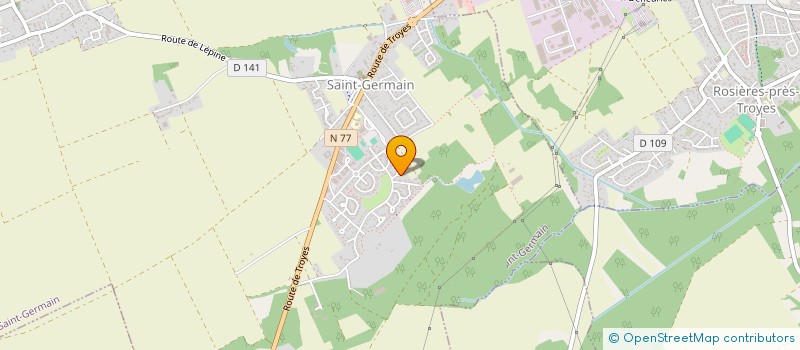 localisation de l'entreprise ROSSIGNOL BUILDING TEAM  SAINT-GERMAIN