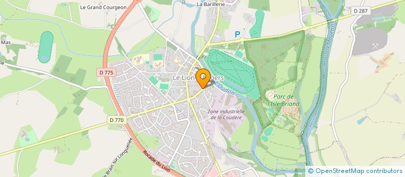 localisation de l'entreprise ROSSIGNOL ET COQUELICOT  LE LION-D'ANGERS