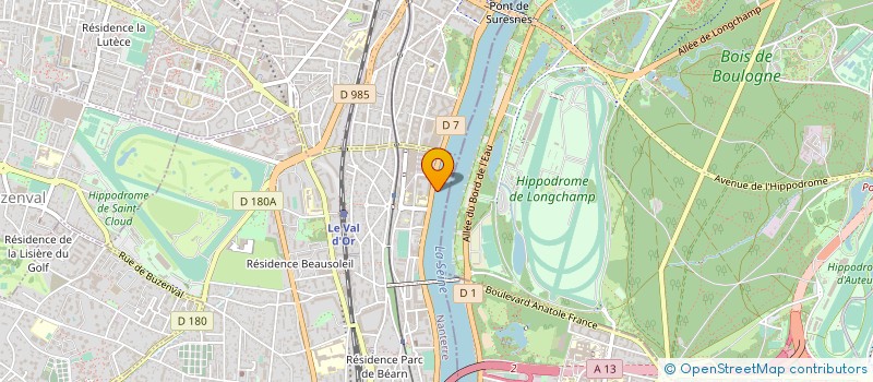 localisation de l'entreprise ROSSIGNOL FRERES & ASSOCIES à SAINT-CLOUD
