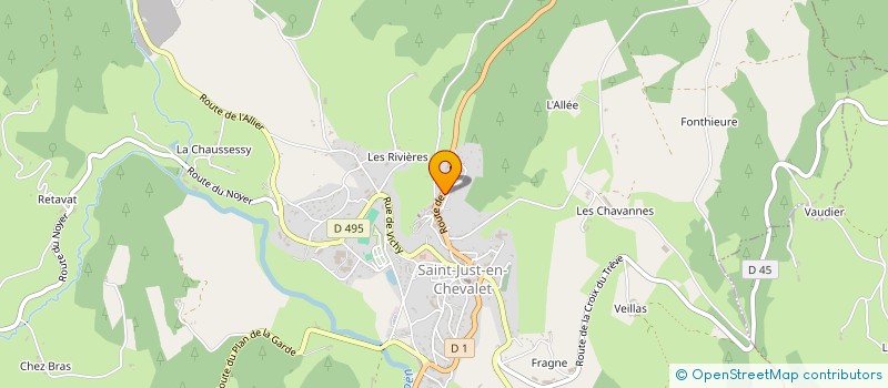 localisation de l'entreprise ROSSIGNOL MACHINES AGRICOLES à SAINT-JUST-EN-CHEVALET