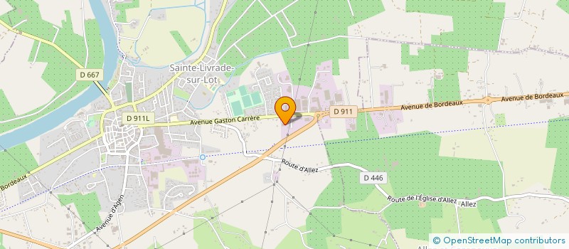 localisation de l'entreprise ROSSIGNOLLE  SAINTE-LIVRADE-SUR-LOT