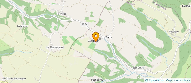 localisation de l'entreprise ROSSIGNOLS, ART DE VIVRE SARL  BELVEZE