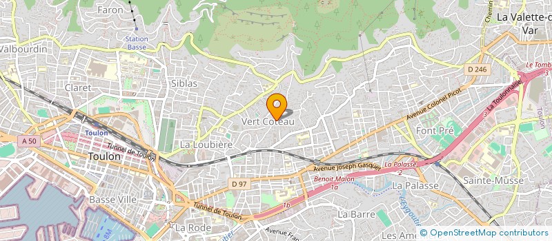 localisation de l'entreprise ROSSILON  TOULON