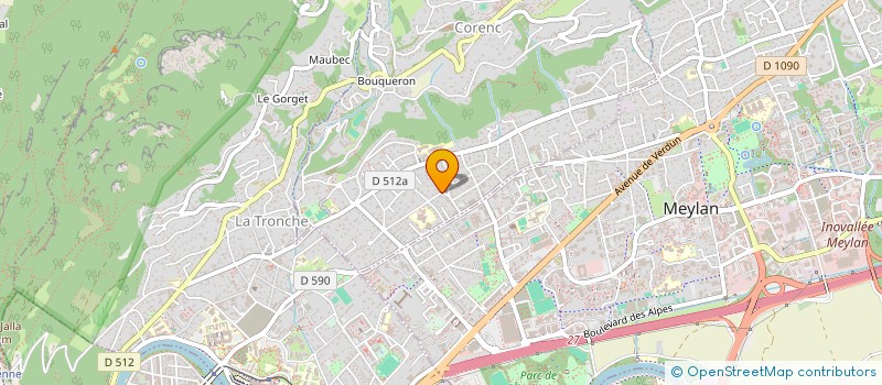 localisation de l'entreprise ROSSINI  CORENC