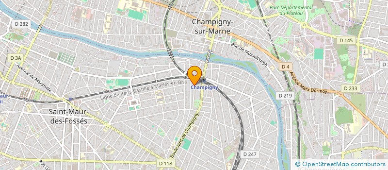 localisation de l'entreprise ROSSINI à SAINT-MAUR-DES-FOSSES