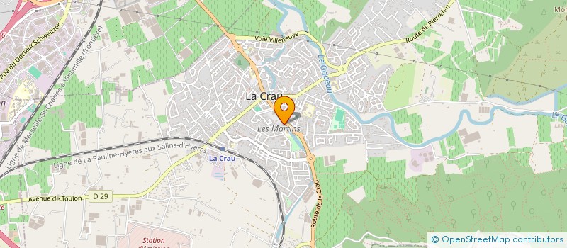 localisation de l'entreprise ROSSLOC  LA CRAU