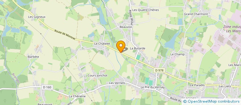localisation de l'entreprise ROSSO AUTO à BRANGES