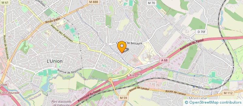localisation de l'entreprise ROSSO COACHING 31 à SAINT-JEAN