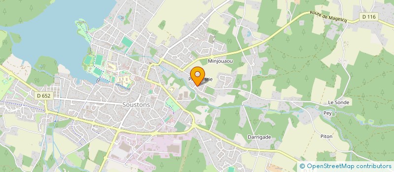 localisation de l'entreprise ROSSO SOUSTONS  SOUSTONS