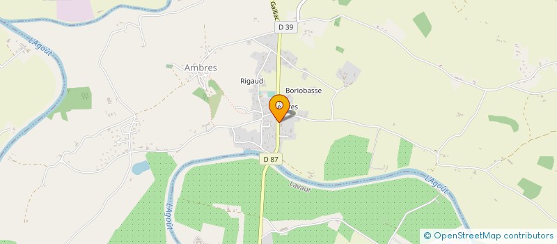 localisation de l'entreprise ROSSONI T P à AMBRES