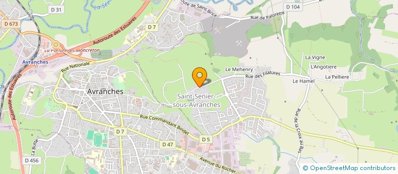 localisation de l'entreprise ROSSYBAUX  SAINT-SENIER-SOUS-AVRANCHES