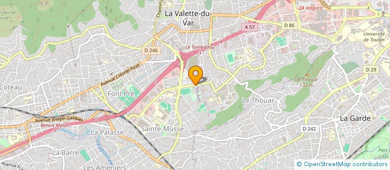 localisation de l'entreprise ROSTAING ET CIE MIDIPRIM à TOULON