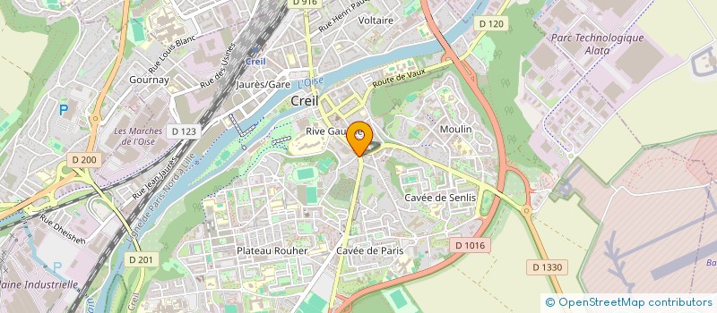 localisation de l'entreprise ROSTI POULET  CREIL