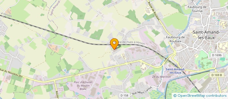 localisation de l'entreprise ROSULTOISE DE COUVERTURE à SAINT-AMAND-LES-EAUX