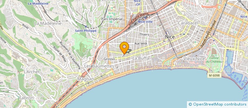 localisation de l'entreprise ROSUNANO à NICE