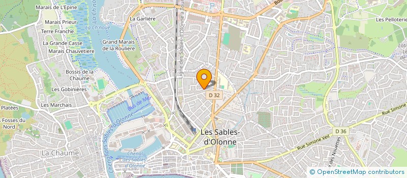 localisation de l'entreprise ROSWAL à LES SABLES D'OLONNE