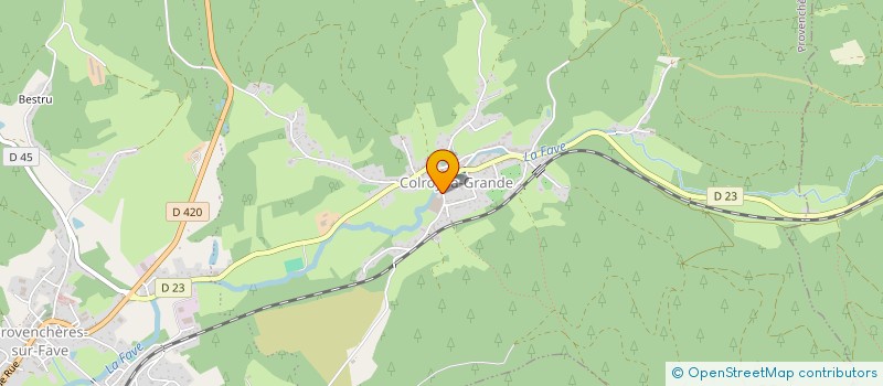 localisation de l'entreprise ROSY à PROVENCHERES-ET-COLROY