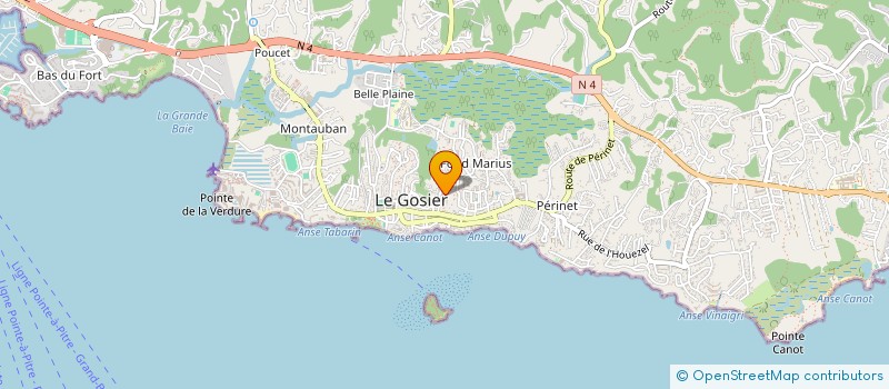 localisation de l'entreprise ROSY à LE GOSIER