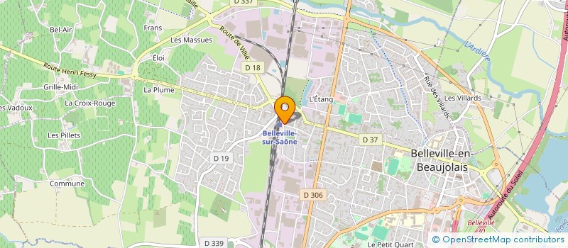 localisation de l'entreprise ROSYMA à BELLEVILLE-EN-BEAUJOLAIS