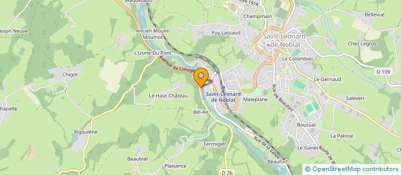 localisation de l'entreprise ROSYS CONSULTING  SAINT-LEONARD-DE-NOBLAT