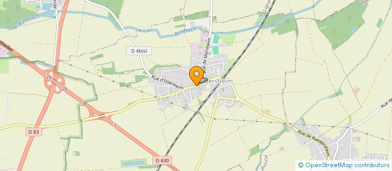 localisation de l'entreprise ROT UN WISS  RAEDERSHEIM