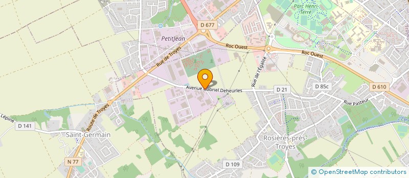 localisation de l'entreprise ROTA FINANCE à ROSIERES-PRES-TROYES
