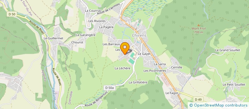 localisation de l'entreprise ROTA S.M.D.  CHIRENS