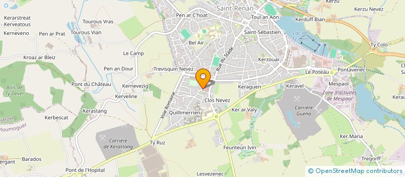 localisation de l'entreprise ROTA/SARAUX  SAINT-RENAN