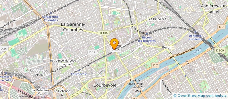 localisation de l'entreprise ROTADA PLUS à COURBEVOIE