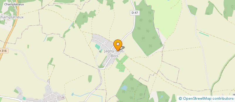 localisation de l'entreprise ROTAFORMES à JAGNY-SOUS-BOIS
