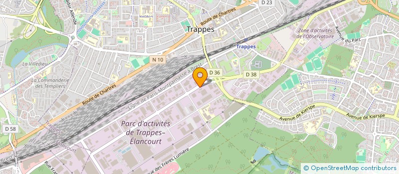 localisation de l'entreprise ROTALYS à TRAPPES