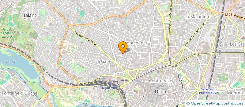 localisation de l'entreprise ROTARACT DIJON - LA CHOUETTE  DIJON