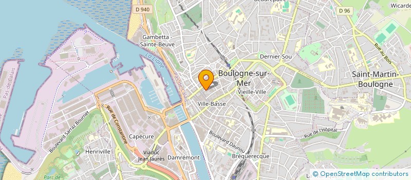 localisation de l'entreprise ROTARY CLUB à BOULOGNE-SUR-MER