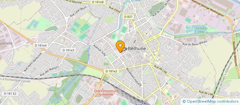 localisation de l'entreprise ROTARY CLUB BETHUNE BRUNEHAUT à BETHUNE