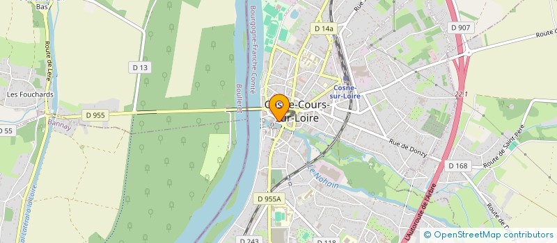 localisation de l'entreprise ROTARY CLUB COSNE-SANCERRE à COSNE-COURS-SUR-LOIRE