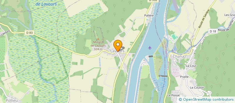 localisation de l'entreprise ROTARY CLUB DE BELLEY  CULOZ-BEON