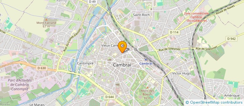 localisation de l'entreprise ROTARY-CLUB DE CAMBRAI  CAMBRAI