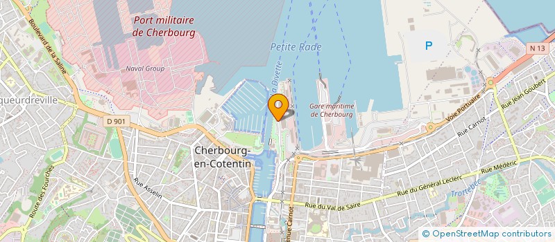 localisation de l'entreprise ROTARY-CLUB DE CHERBOURG  CHERBOURG-EN-COTENTIN