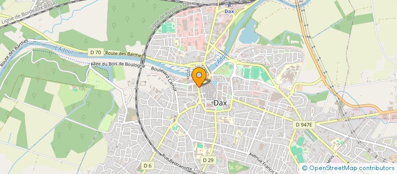 localisation de l'entreprise ROTARY CLUB DE DAX ET DE LA COTE D'ARGENT à DAX