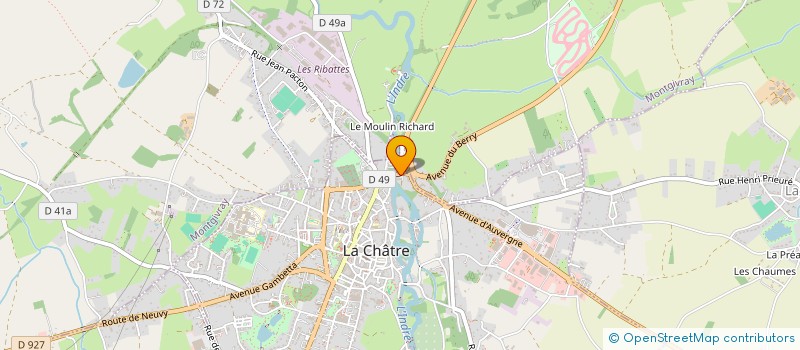 localisation de l'entreprise ROTARY CLUB DE LA CHATRE EN BERRY à MONTGIVRAY