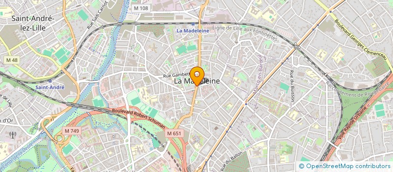 localisation de l'entreprise ROTARY CLUB DE LILLE LA MADELEINE à LA MADELEINE