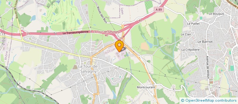 localisation de l'entreprise ROTARY CLUB DE LYON CHARBONNIERES  LA TOUR-DE-SALVAGNY