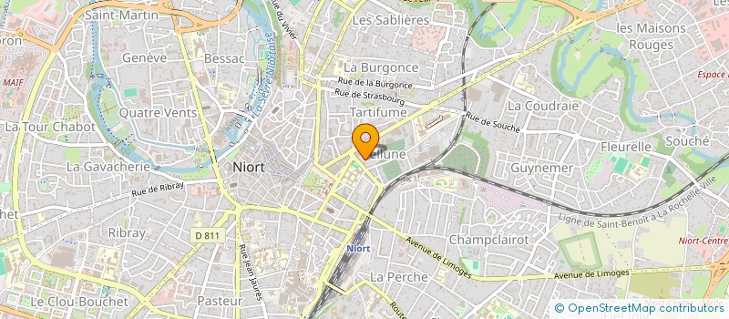 localisation de l'entreprise ROTARY CLUB DE NIORT  NIORT