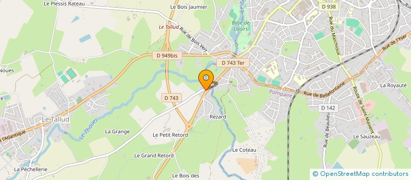 localisation de l'entreprise ROTARY CLUB DE PARTHENAY  LE TALLUD