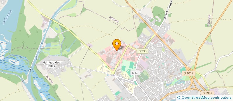 localisation de l'entreprise ROTARY CLUB DE PERONNE - ALBERT - HAM  PERONNE