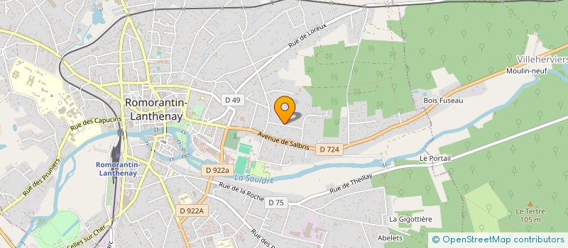 localisation de l'entreprise ROTARY CLUB DE ROMORANTIN SOLOGNE SUD à ROMORANTIN-LANTHENAY