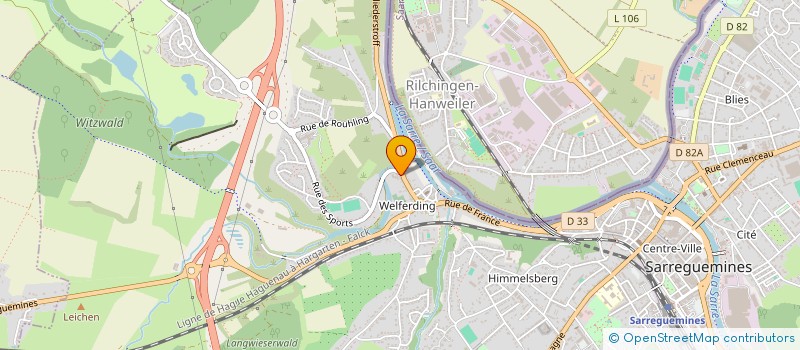 localisation de l'entreprise ROTARY CLUB DE SARREGUEMINES  SARREGUEMINES