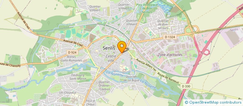 localisation de l'entreprise ROTARY CLUB DE SENLIS  SENLIS