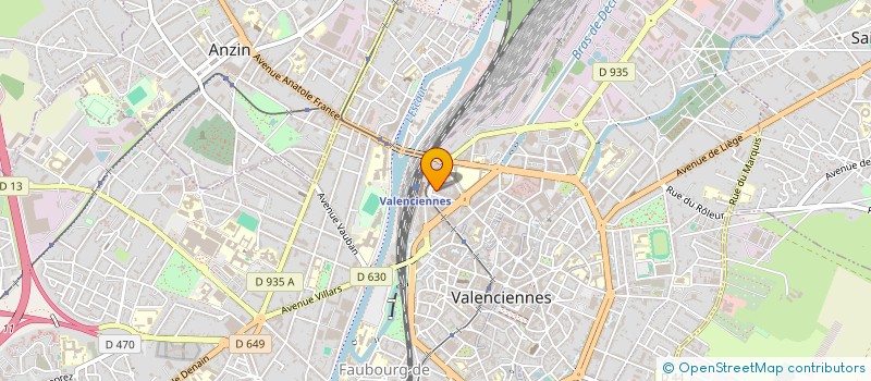 localisation de l'entreprise ROTARY CLUB DE VALENCIENNES  VALENCIENNES